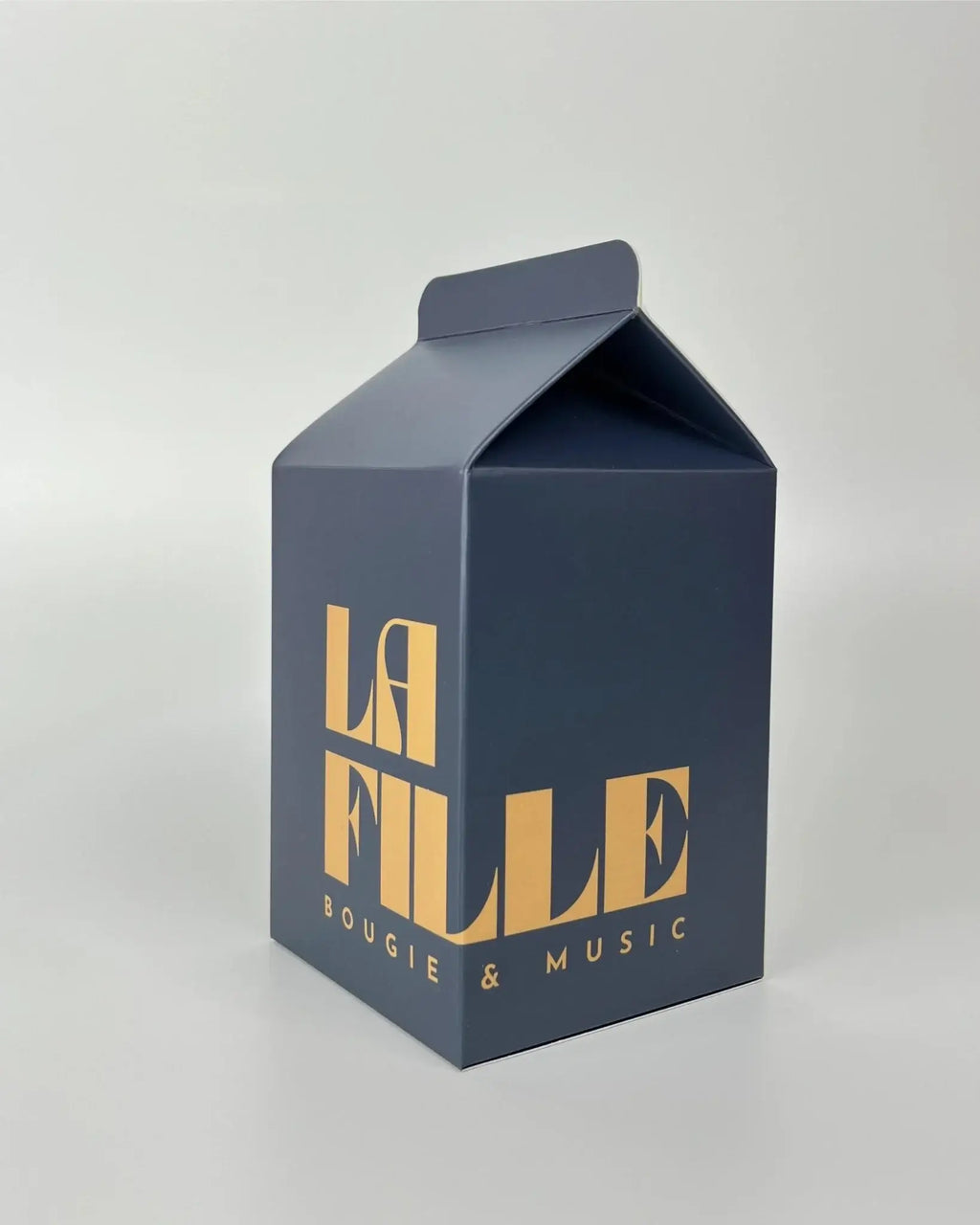 Bibliothèque La Fille Bougie & Music scented candle with a secret playlist, made in Barcelona